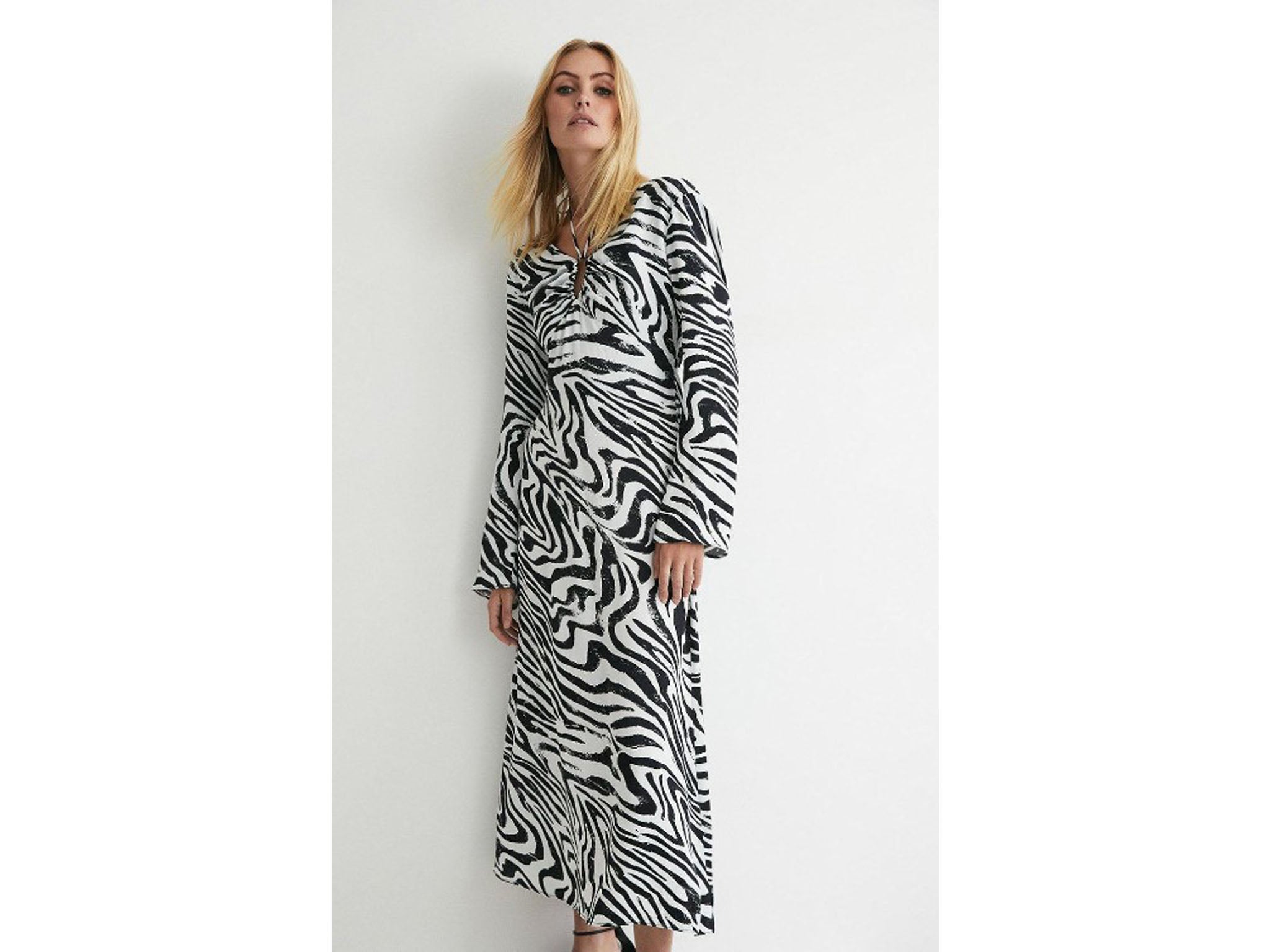 Warehouse zebra print on sale dress